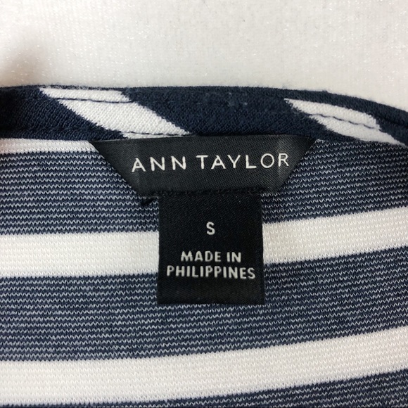 ANN TAYLOR stripe wrap long sleeve size small - Picture 5 of 5